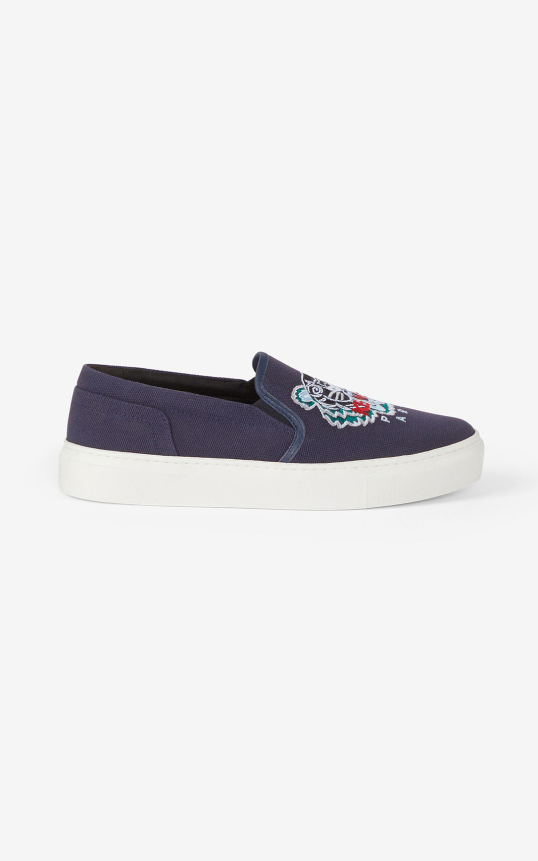 Baskets Kenzo K Skate Tiger slip on Femme Bleu Marine Bleu | EOAP-76584